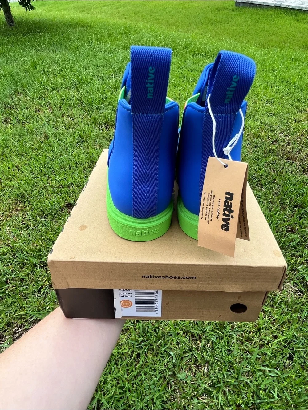 NWT Native Kids Kensington Treklite Bloom Boots with Lightning Bolt Size C10
